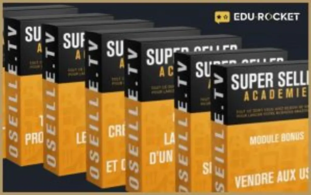 Les modules de la formations FBA super seller academy de julien d'oseille TV