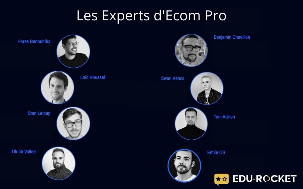 L'équipe d'experts de Ecom Pro la formation de yomi denzel